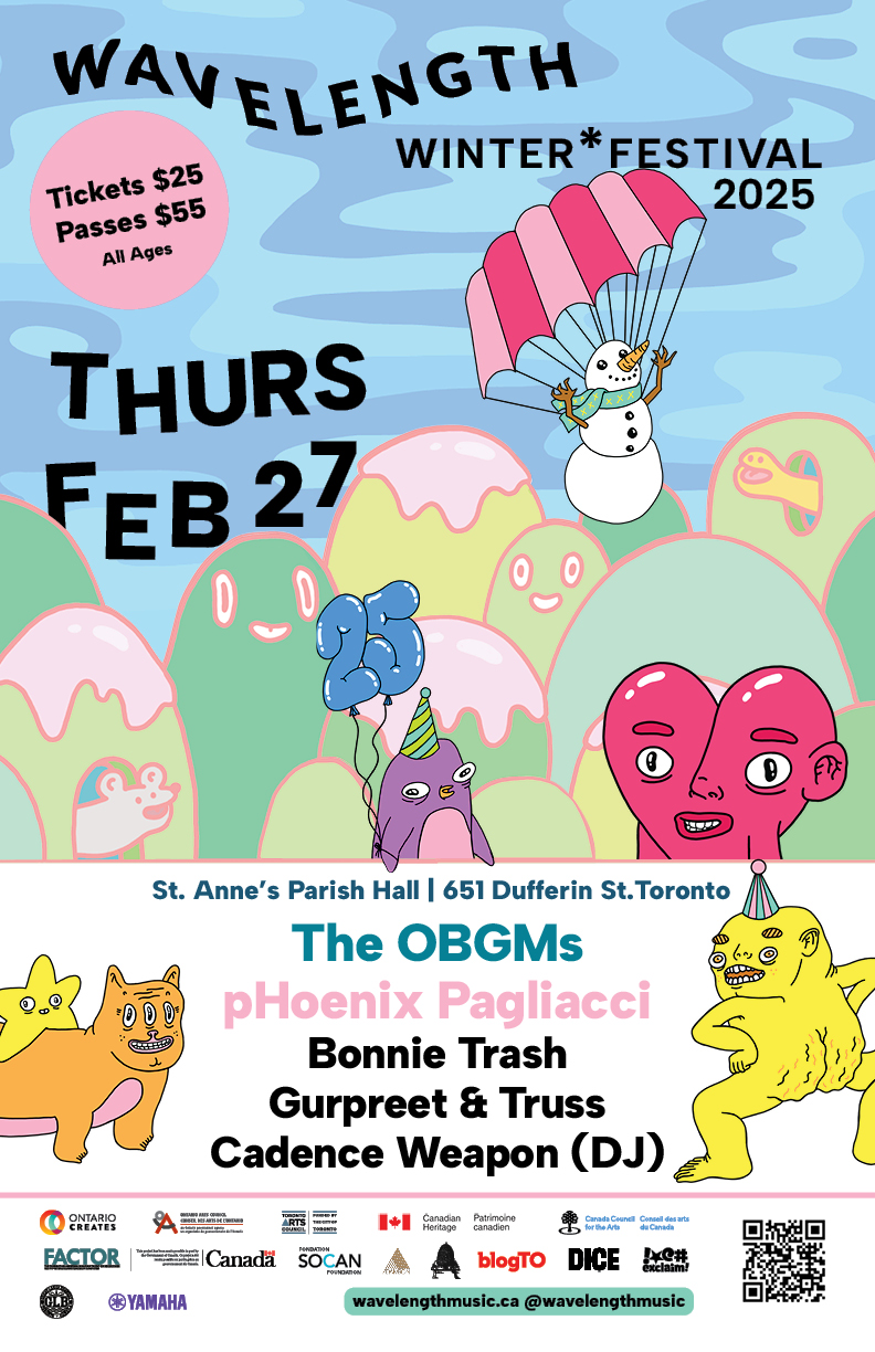 Wavelength Winter Fest 2025 Night 1: The OBGMs + pHoenix Pagliacci + Bonnie Trash + Gurpreet + Truss + Cadence Weapon (DJ Set)