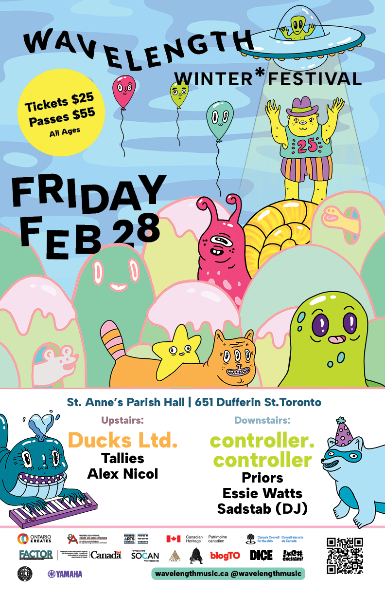 Wavelength Winter Fest 2025 Night 2: Ducks LTD. + Tallies + Alex Nicol + Priors + controller.controller + Essie Watts + Sadstab (DJ Set)